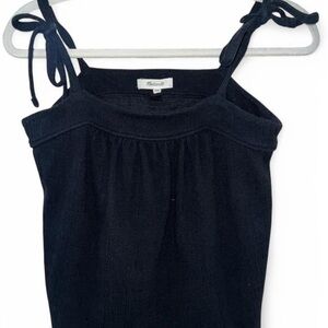 Madewell Black Camisole with Tie Straps